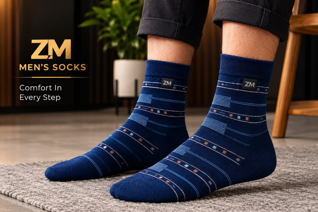 COTTON SOFT FABRIC SOCKS FOR MEN (PAIR OF 6)