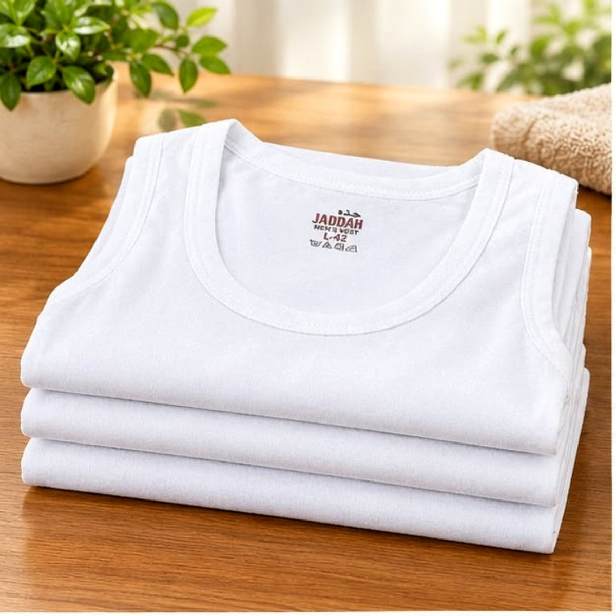 JADDAH VEST COTTON FABRIC FOR MEN (PACK OF 6)