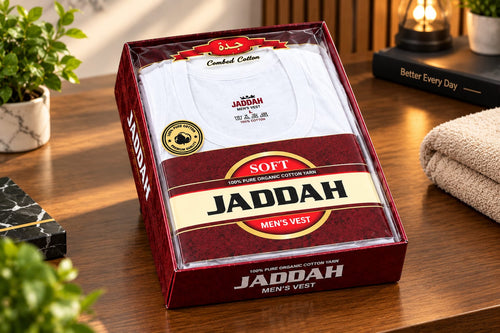 JADDAH VEST COTTON FABRIC FOR MEN (PACK OF 6)