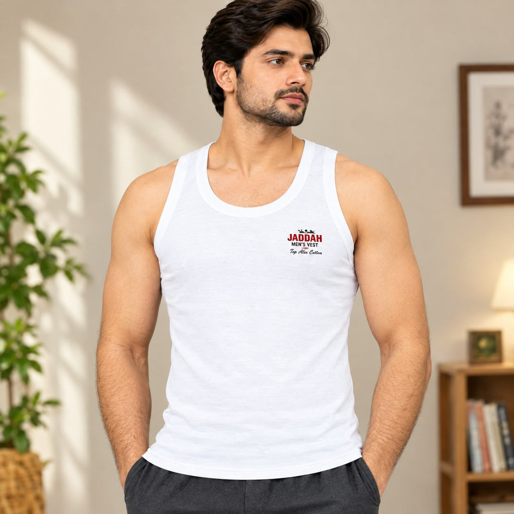 JADDAH VEST COTTON FABRIC FOR MEN (PACK OF 6)